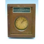 World War II Hamilton (USA) Model 22 Chronometer Deck Watch, the cream Arabic dial marked Hamilton