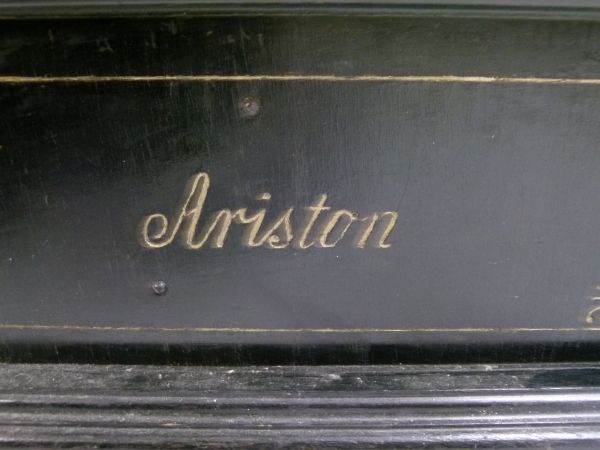 Late 19th/early 20th Century Ariston Organette, in ebonised case with incised decoration and - Bild 4 aus 9