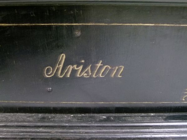 Late 19th/early 20th Century Ariston Organette, in ebonised case with incised decoration and - Bild 5 aus 9