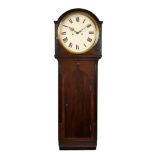 Early 19th Century mahogany-cased 'Act of Parliament' style wall clock, having a 14" circular