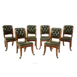 Northern Ireland Interest - Set of six early 20th Century mahogany-framed library or boardroom