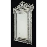 Early 20th Century Italian (Venetian) wall mirror having a plain central rectangular plate within