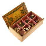 Collection of ten early unidentified wax seals, average diameter 2.5cm, contained in a 19th