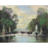 Jules René Hervé (1887-1981), - Oil on canvas - A Parisian river view, signed, 21cm x 26cm, Artist