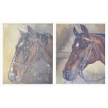 Attributed to Isabel Capel Cure (19th/20th Century), - Pair of oils on canvas - Head studies of