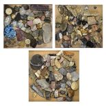 Large collection of assorted geological, mineral and fossil specimens to include; examples with