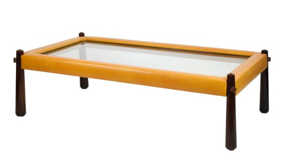 Modern Design - Percival Lafer (Brazilian) circa 1970s rosewood coffee table, the rectangular