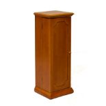 Modern beech finish cabinet fitted one door, 98cm high