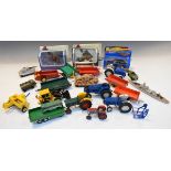 Assorted boxed and loose die-cast and other model cars and vehicles to include; Corgi, Matchbox, etc