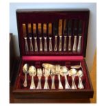 Canteen of silver plated stainless steel cutlery, cased