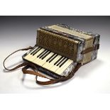 Alvari piano accordion, cased