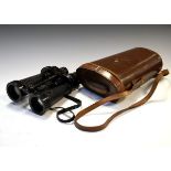 Cased pair of Barr & Stroud military issue binoculars, marked 7x CS41 A.P. No.1900A with Ordnance