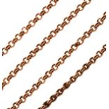 9ct gold belcher link long chain, 51cm long, 20.8g approx