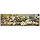 Large quantity of decorative English and Continental ceramics