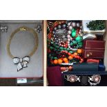 Large selection of dress/fashion and costume jewellery