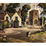 James Priddey, RBSA (Birmingham 1916-1980) - Old Church Road, Harborne, Watercolour, signed lower