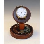 Late Victorian silver open faced pocket watch, white Roman dial with subsidiary at VI, case