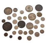 Coins - Collection of World and English coinage including George III cartwheel penny and twopence (