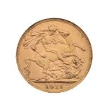 Gold Coin - George V full sovereign, 1911