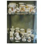 Quantity of Royal commemorative wares including; Goss, Aynsley etc