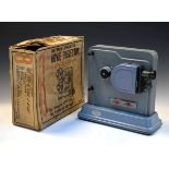 Vintage Japanese Horipet battery-operated 8mm movie projector with original printed card box