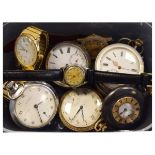 Assorted silver and other pocket watches, wristwatches etc