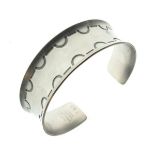 Modern Design - Jorgen Jensen pewter bangle, stamped Hand Made Denmark 148