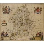 Eight assorted 17th/19th Century maps including examples by Cary, Speed etc, each in card mount,