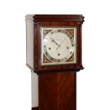 Early 20th Century mahogany-cased 'Grandmother' clock, retailed by W. Greenwood & Sons, Leeds &