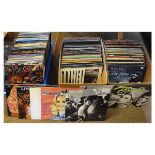 Large selection of circa 1960's to 1980's vintage vinyl LP records to include; Rod Stewart, Blondie,