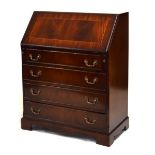 Reproduction mahogany bureau