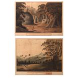 Sri Lanka (Ceylon) Interest - Two 19th Century hand coloured prints - 'Ceylon View No.1' and No.3