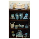 Poole Pottery - Quantity of twin-tone tableware and a quantity of Denby stoneware