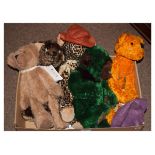 Group of five 'Perry Bears' teddy bears to include; Turmeric, Gwilber, Charlie Farley and others