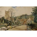 Arthur Charles Fare (Bristol Savages) - Watercolour - 'Horton Court, Glos.', signed and entitled