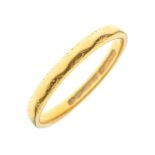 22ct gold wedding band, size N½, 2.8g approx