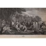 18th Century engraved print - 'William Penn's Treaty with the Indians, when he founded the