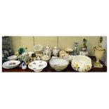 Quantity of assorted English, Continental and Oriental ceramics and glass