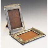 Pair of George VI silver easel picture frames of classical design, Birmingham 1942, 21.5cm high