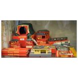 Collection of various vintage Triang railways 00 gauge train set buildings and accessories to