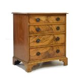 Early 20th Century mahogany chest of four long drawers
