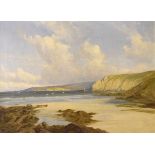 G.Watson (20th Century) - Oil on canvas - 'Pembrokeshire coast', signed lower left, entitled