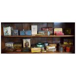 Large selection of vintage advertising and confectionary tins to include; Royal Commemoratives, etc