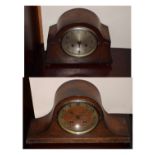 Two early 20th Century oak-cased mantel clocks