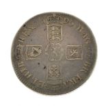 Coins, - William III crown 1696 Condition: Wear and scratching, wear to text on rim - If you require