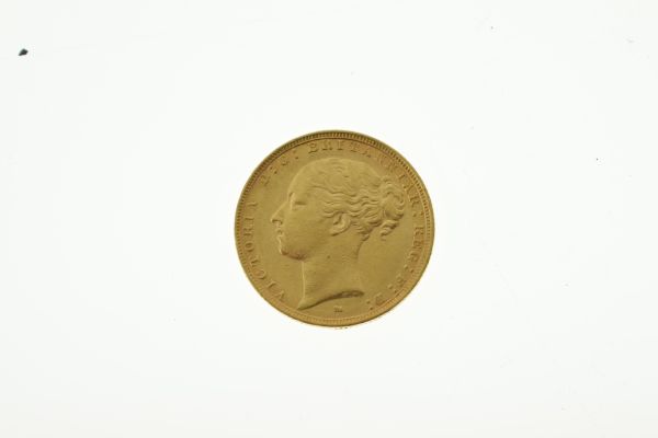 Gold Coin, - Victorian sovereign 1884, young head Condition: Scratching and minor surface wear - - Image 3 of 4