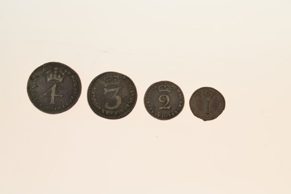 Coins, - William III Maundy money set 1694 Condition: Signs of surface wear and scratching on - If - Image 2 of 3