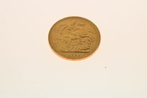 Gold Coin, - Victorian sovereign 1880, young head Condition: Surface wear and scratching - If you - Image 2 of 4