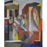 John Hindmarsh (Modern) - Abstract composition, referred to as 'Untitled I' by the artists family,