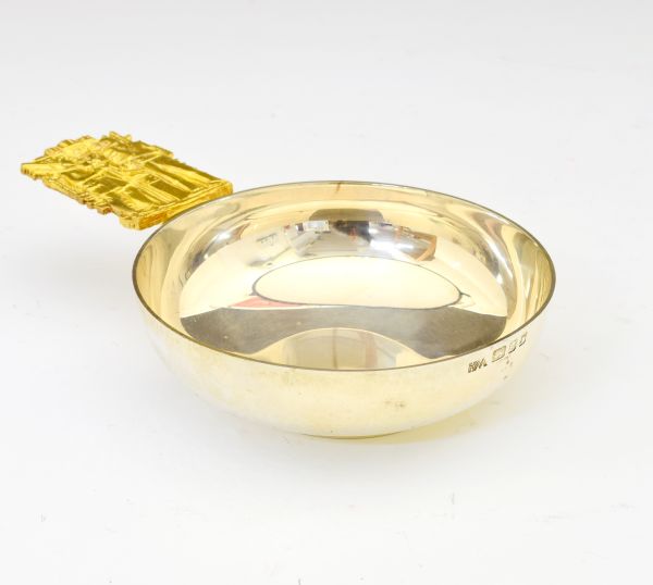Elizabeth II silver and silver gilt bowl by Hector Miller for Aurum No. 733 of 1000 commissioned